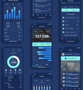 Tracking iOS App UI Kit (30+ Screens)