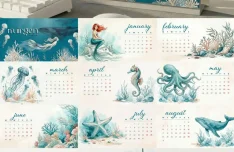 Vintage 2026 Calendar Design (PDF)