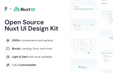 Nuxt UI v4 Official Figma UI Kit