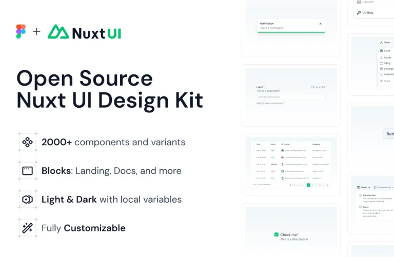 Nuxt UI v4 Official Figma UI Kit