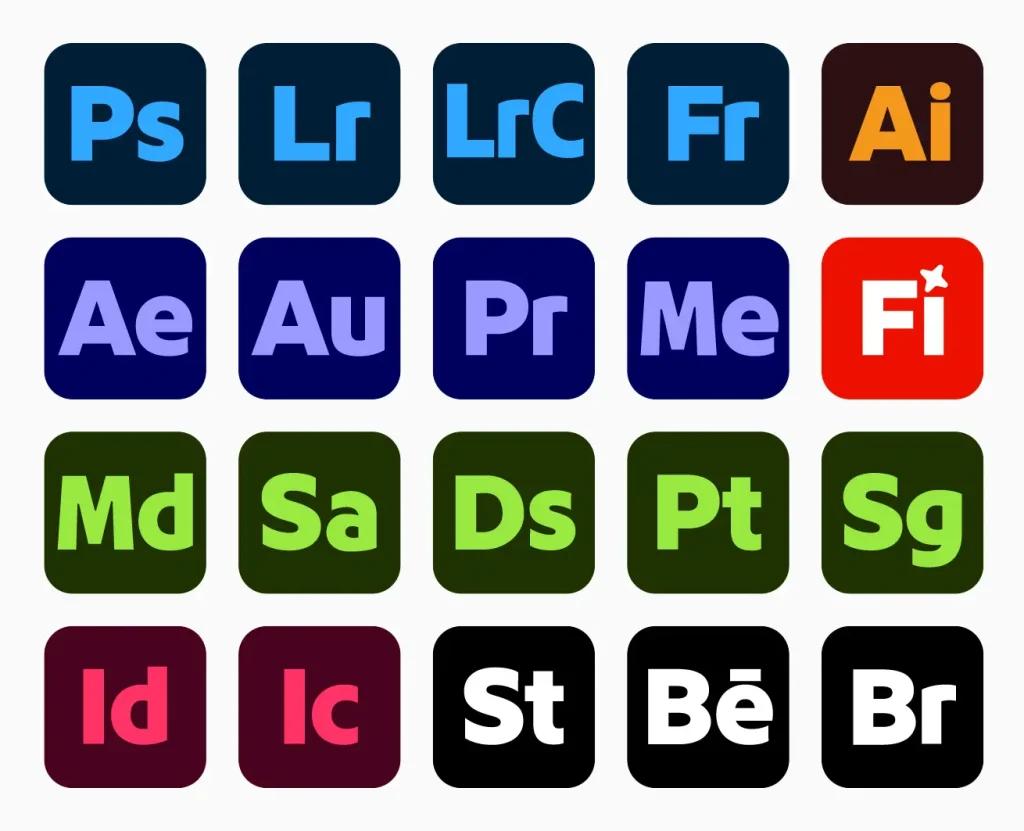 20 Adobe App Icons