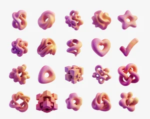 20 Free High-Res Abstract Shapes for SaaS UI