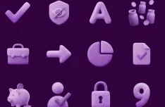 200+ Free 3D Clay Icons (A-Z, Numbers, UI)