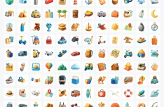 120+ Free 3D Travel & Holiday Icons