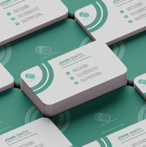 6 Minimal Rounded Business Card PSD Mockups