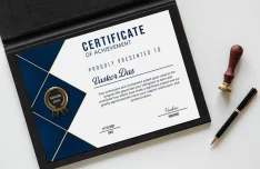 2 Free Modern Certificate PSD Mockups