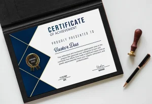 2 Free Modern Certificate PSD Mockups