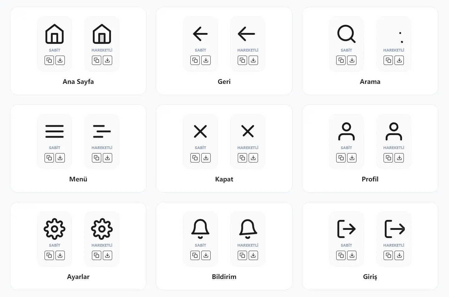 84 Free Mini Clean SVG Icons for UI/UX Design