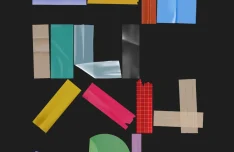 15 Free Colorful Tape Stickers in Figma