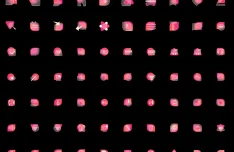 81 Pink Glassmorphism Icons for Figma
