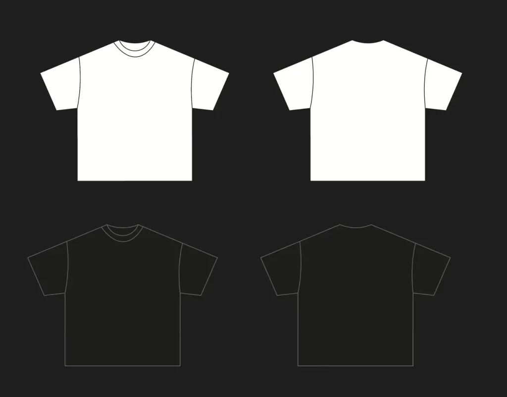 Minimal T-shirt Templates in Figma