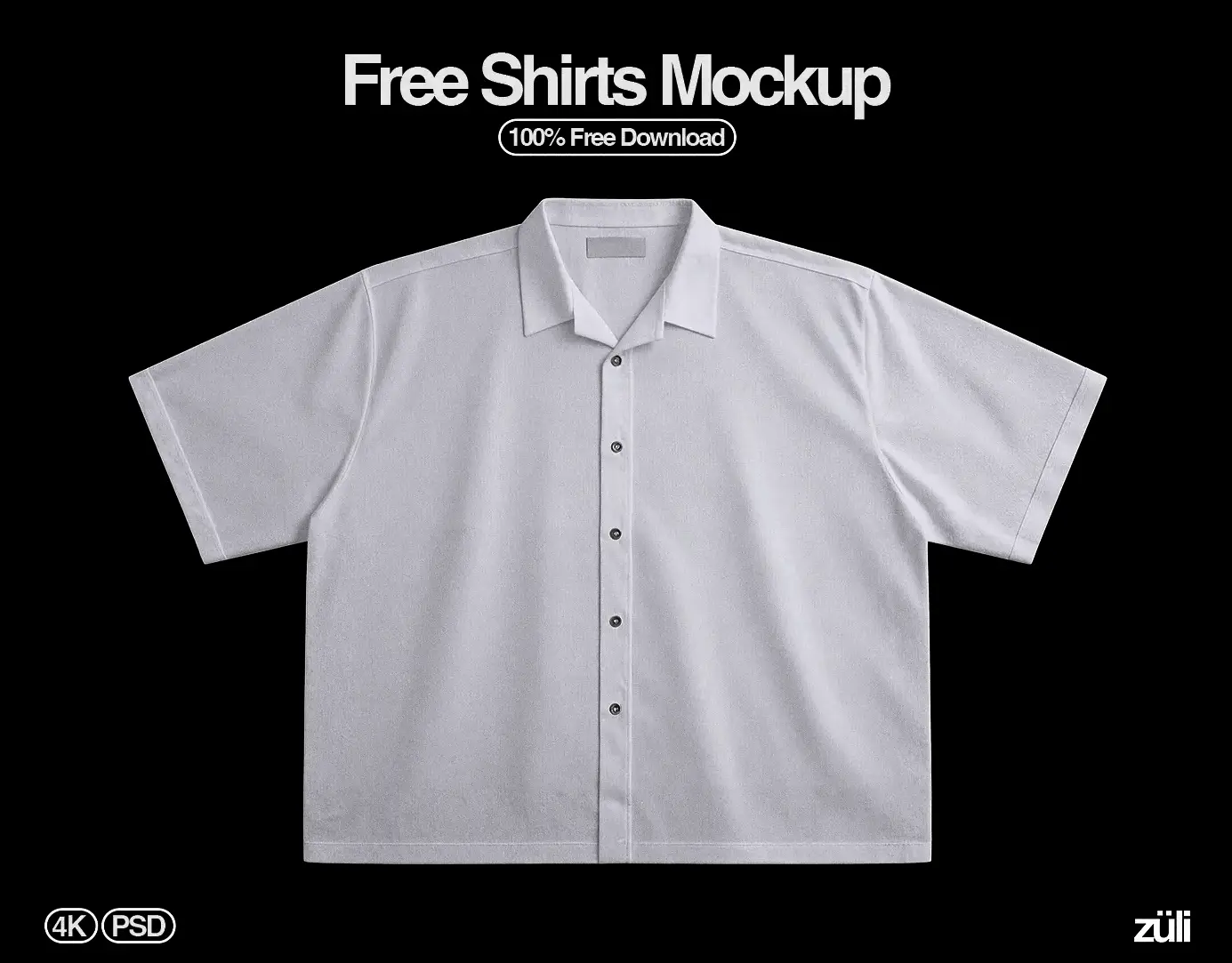Download Free 4K Shirt Mockup PSD