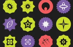 Neon Y2K Abstract Shapes Figma