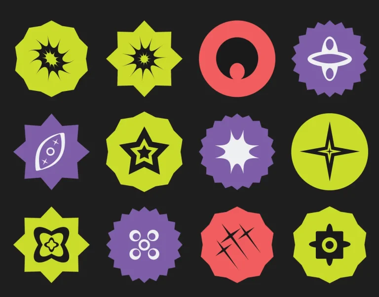 Neon Y2K Abstract Shapes Figma