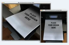 Realistic A4 Paper Printer PSD Mockup