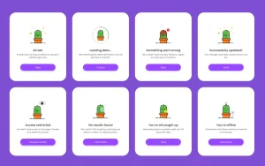 8 System States Illustrations Figma