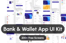 Free Banking & Wallet UI Kit for Figma