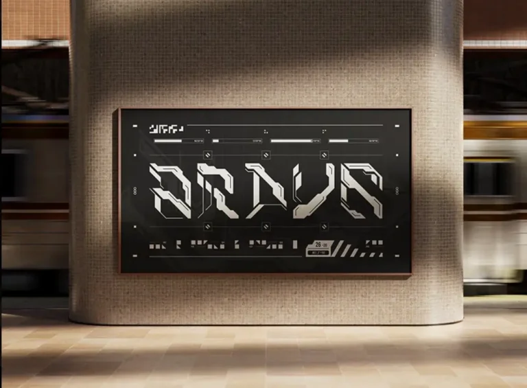 QIHIA Futuristic Display Font