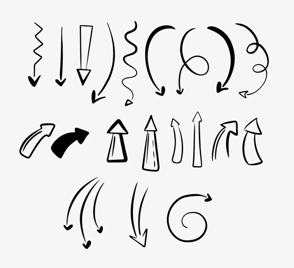 Hand Drawn Arrows Figma Set