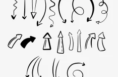 Hand Drawn Arrows Figma Set