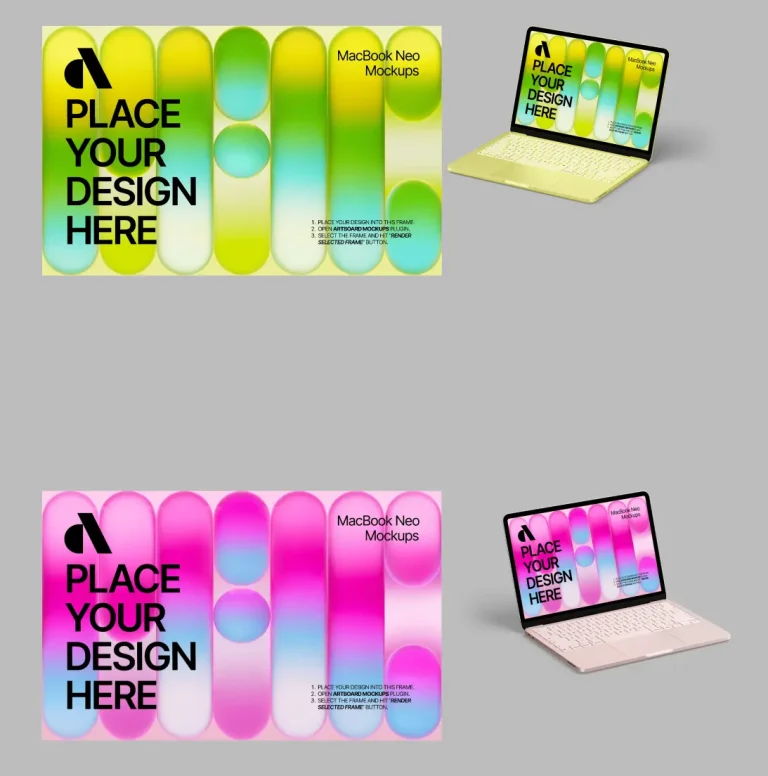 MacBook Neo Mockups