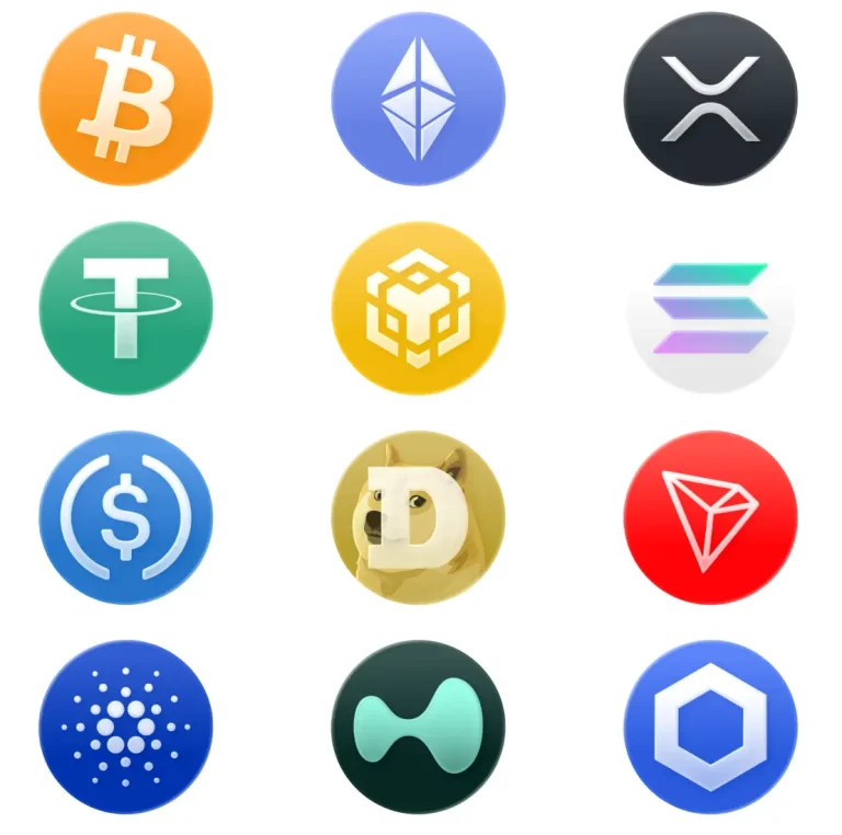 12 Free Liquid Glass Crypto Icons for Figma