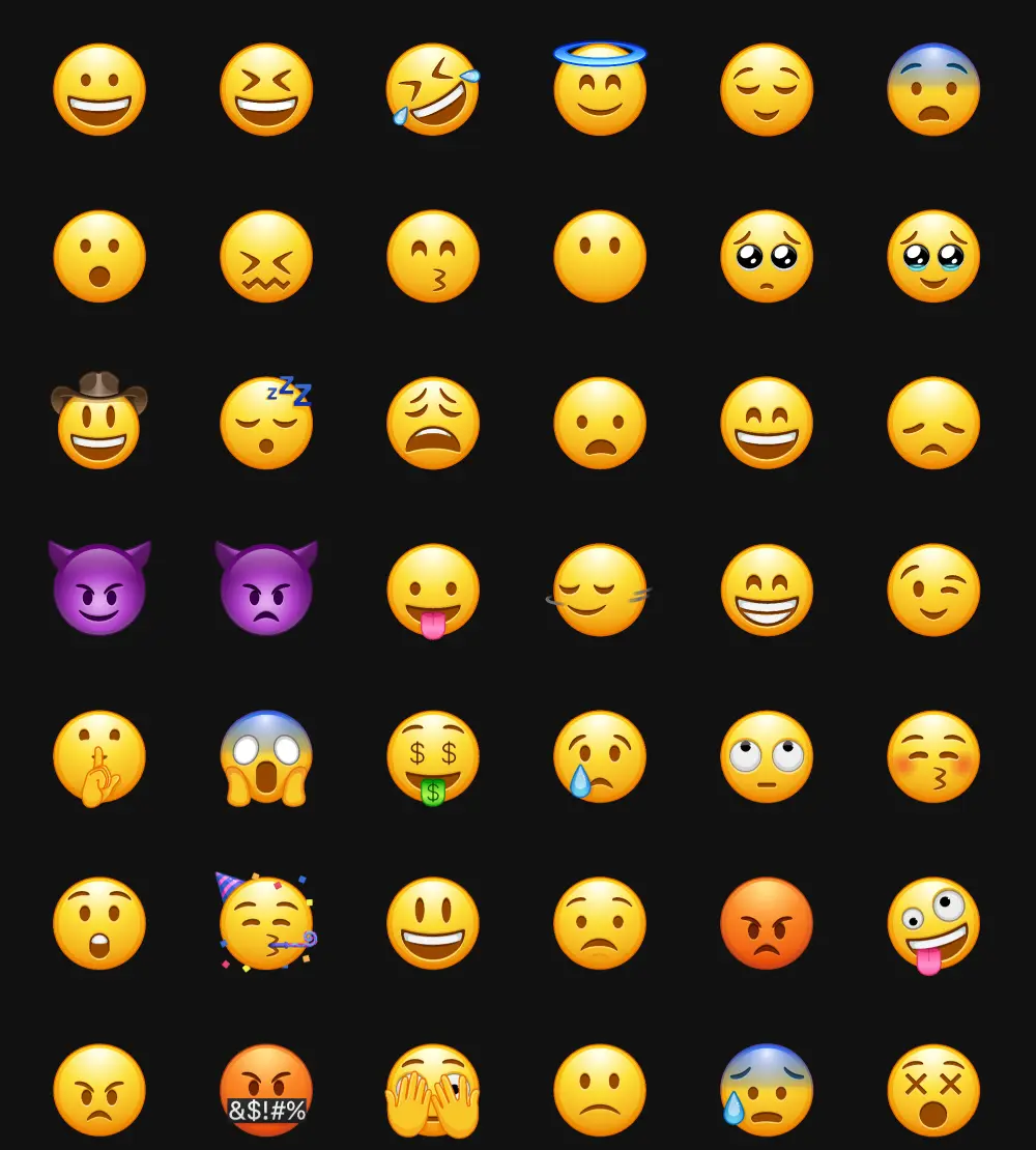 750+ Free iOS Emoji SVG Vector Pack (Figma)
