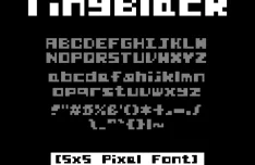 Tiny Black Pixel Font (Open Source)
