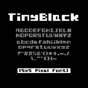 Tiny Black Pixel Font (Open Source)