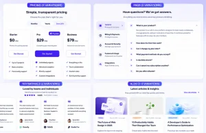 SaaS Landing Page Figma Kit
