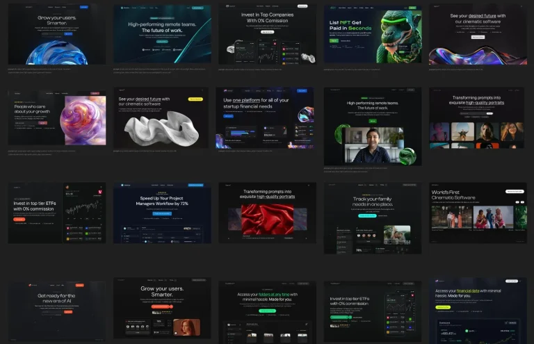20 Editable SaaS & Fintech Hero Section Templates Figma