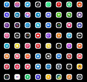 60+ Free 3D Social Icons for Figma