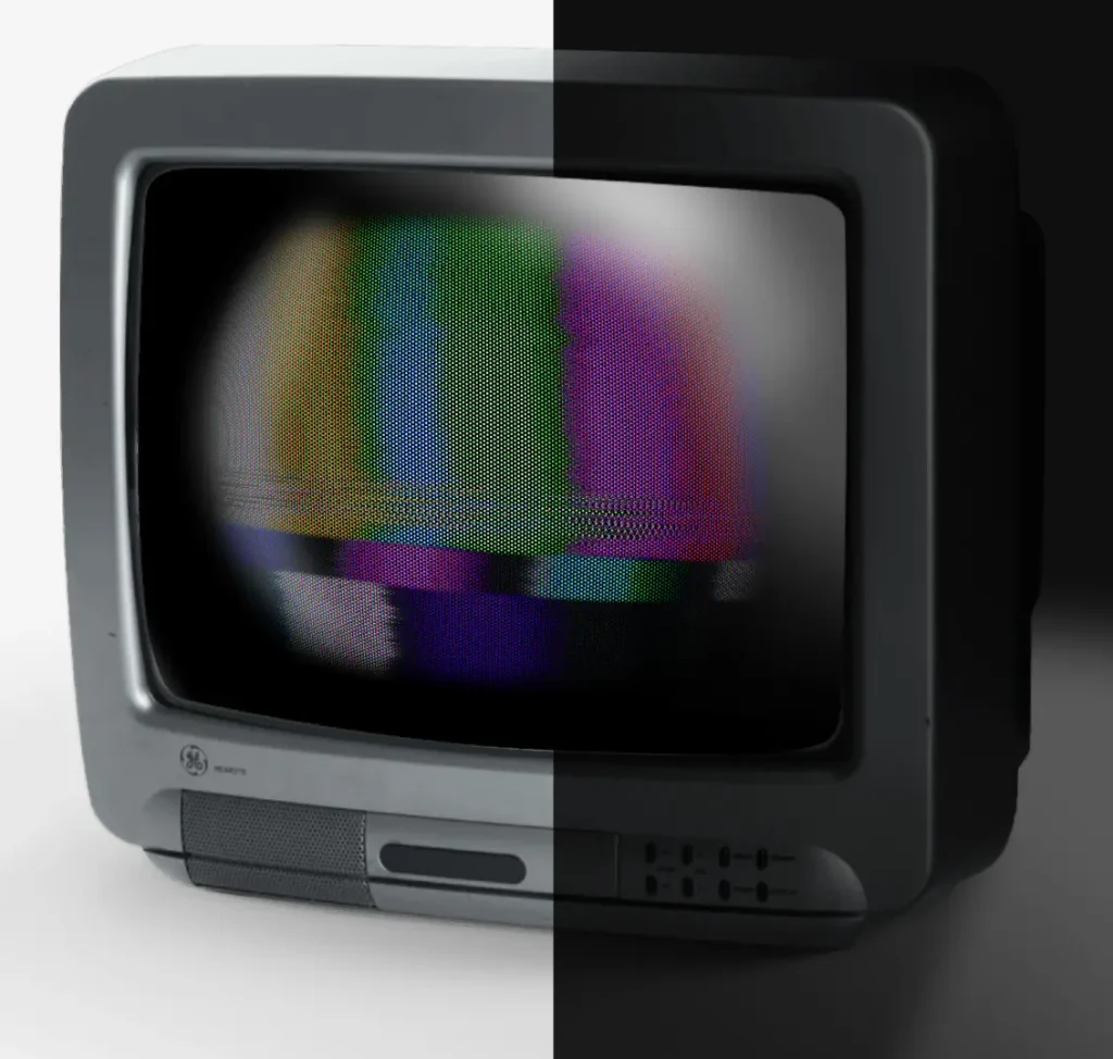 Retro CRT TV Figma Mockup