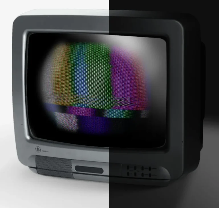 Retro CRT TV Figma Mockup