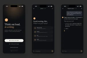 AI Chat iOS UI Kit (Dark Mode)