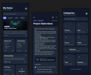 Note-taking Mobile App UI Kit in Figma