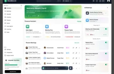 AI Meeting Assistant Dashboard UI Kit for Figma