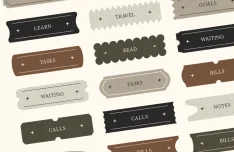 Gentle Paper Labels for Figma