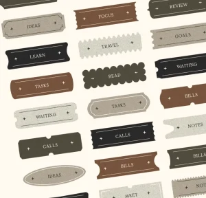 Gentle Paper Labels for Figma