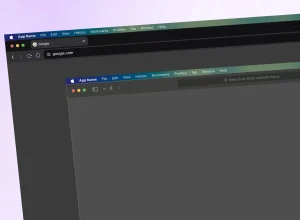 Dark macOS Browser UI Kit for Figma