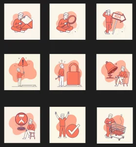 9 Free Empty State & 404 Error Illustrations for Figma