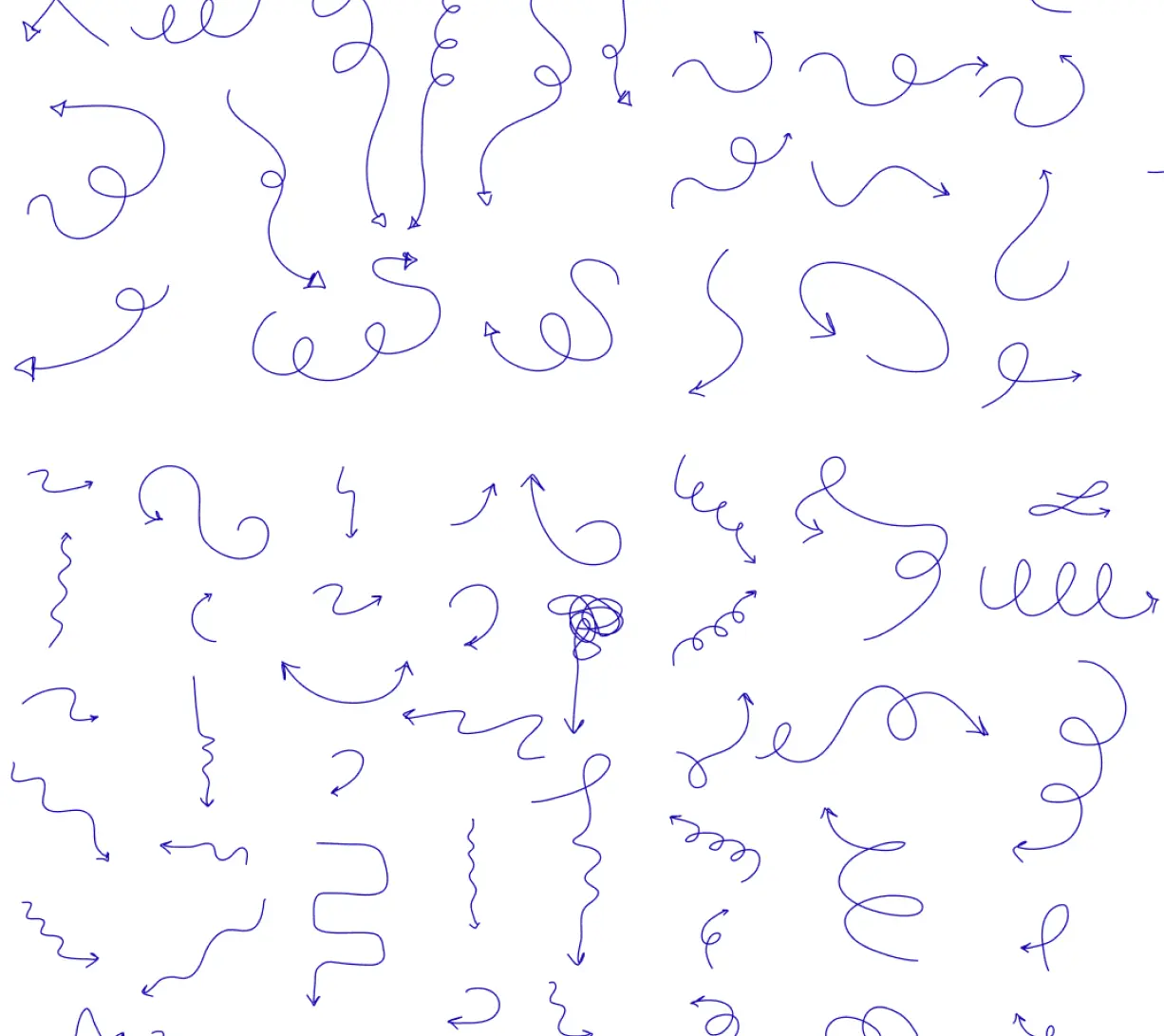 160 Free Hand-Drawn Arrow Vectors for Figma