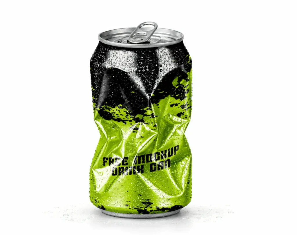 Free Crushed Aluminum Can Mockup PSD