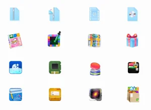 Skeuomorphic App and File Icon Pack for Figma