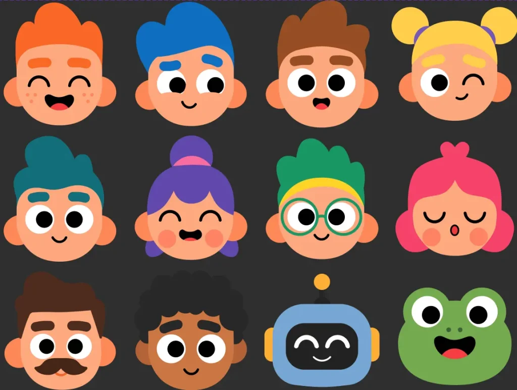 Cartoon Character Vector Avatar Pack