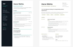 15 Modern Editable Resume Templates for Figma