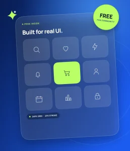 120 Free Essential UI Icons for Figma
