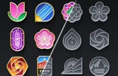 Editable Enamel Badges for Figma