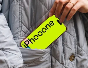 Realistic iPhone 17 Pro in A Pocket Mockup for Figma