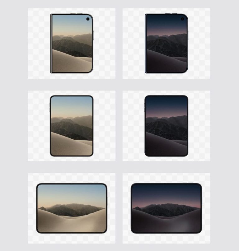 Free Figma iPhone Duo Mockups in 3 Views